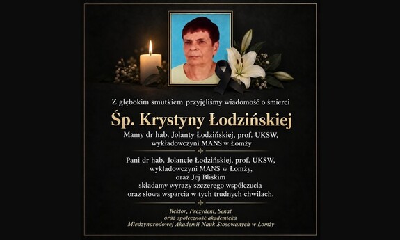 Z głębokim żalem żegnamy Śp. Krystynę Łodzińską