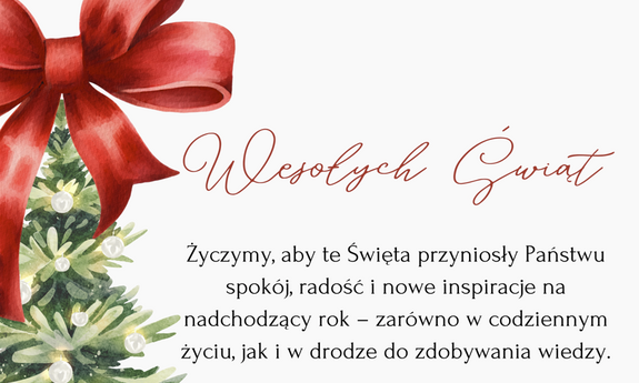 Życzenia świąteczne 2025