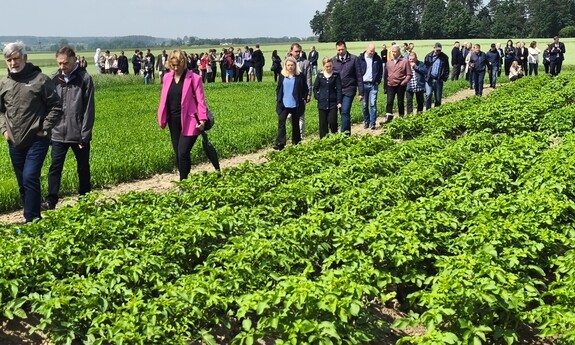 Studenci MANS  na Krajowym Dniu Ekologicznego Doświadczalnictwa Odmianowego COBORU w SDOO Krzyżewo
